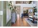 The entryway features hardwood floors and an open floor plan at 5915 Partners Pass, Cumming, GA 30028