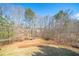 Expansive backyard features mature trees, natural landscaping, and plenty of space for outdoor activities at 7880 Brands Hatch Blvd, Cumming, GA 30040