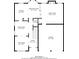 First floor plan featuring kitchen, living spaces, garage and total square footage at 2931 Two Lake Cir, Atlanta, GA 30349