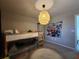 A cozy bedroom featuring a bunk bed and playful decor, perfect for comfort and imagination at 1132 Red Bud Cir, Villa Rica, GA 30180