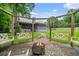 Charming backyard seating area with a fire pit, ideal for relaxing and entertaining at 48 Old Canton Ne Rd, Cartersville, GA 30121
