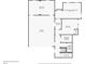 Basement floor plan with garage, bedroom, bathroom, garden space, stairs and elevator at 1029 Fairway Ne Ests, Atlanta, GA 30319