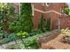 Close up of landscaped pathway with rocks, mulch and various shrubbery around perimeter at 1029 Fairway Ne Ests, Atlanta, GA 30319