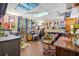 A creative space with bright decor, art supplies, and unique furnishings at 47 Powder Springs St, Hiram, GA 30141