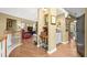 Inviting hallway connects kitchen to living room with views of both spaces at 47 Powder Springs St, Hiram, GA 30141