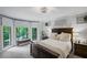Spacious main bedroom boasting lots of natural light and serene wooded views at 115 Leaf Lake Dr, Suwanee, GA 30024
