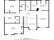 Second floor plan layout with bedrooms, bathrooms, and laundry room at 3870 Golfe Links Dr, Snellville, GA 30039