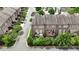 A lovely aerial view shows a private backyard deck and patio perfect for entertaining friends and Gathering at 565 Rose Garden Ln, Alpharetta, GA 30009