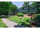 Beautifully landscaped community space with gazebo and seating areas at 215 Summit North Ne Dr, Atlanta, GA 30324