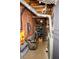 Unfinished basement area shows utility equipment, ductwork, storage shelves, and electrical panel at 1409 Echo Mill Dr, Powder Springs, GA 30127