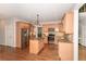 Bright kitchen features wood cabinets, stainless steel appliances and a functional center island at 1409 Echo Mill Dr, Powder Springs, GA 30127