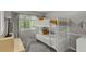 Bedroom with a bunkbed, window, curtains and desk at 1500 Pine Log #D Ne Rd, Conyers, GA 30012