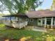 Charming backyard with a wooden deck and ample space for outdoor relaxation and entertaining at 4298 Hillview Dr, Acworth, GA 30101