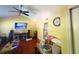Inviting living room with hardwood floors, high ceilings, and a ceiling fan for added comfort at 4298 Hillview Dr, Acworth, GA 30101