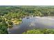 Beautiful aerial shot of the lake highlighting waterfront homes and community docks at 890 Lake Dr, Snellville, GA 30039