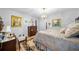 Bright bedroom with neutral walls, a chandelier, and hardwood floors at 1138 Berkeley Rd, Avondale Estates, GA 30002