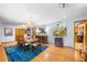 Dining area boasting hardwood floors, sophisticated decor, and ample space for entertaining at 1138 Berkeley Rd, Avondale Estates, GA 30002