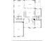 Detailed first-floor floor plan showing the layout with a large garage, kitchen, and living room at 157 Lake Forrest Ne Ln, Atlanta, GA 30342