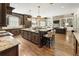 Open kitchen layout, large island, and a seamless flow into the adjacent living areas at 157 Lake Forrest Ne Ln, Atlanta, GA 30342