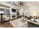 This luxurious living room features a fireplace, built-in shelving, and elegant decor at 157 Lake Forrest Ne Ln, Atlanta, GA 30342