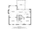 Floor plan of the Gathering room, sunroom, breakfast nook, kitchen, living room, foyer, and dining room at 1637 Willow Way, Woodstock, GA 30188
