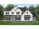 Charming two-story white brick home with a covered porch and beautifully landscaped front yard at 4820 Gadwall Way, Cumming, GA 30028