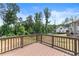 Wooden deck overlooks a wooded area perfect for entertaining or relaxing at 2855 Pilgrim Mill, Cumming, GA 30041