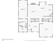 First floor plan featuring a primary bedroom, living room, kitchen, breakfast nook, dining room, and two-car garage at 2855 Pilgrim Mill, Cumming, GA 30041