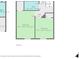 Second floor plan showing bedroom and bath layout with square footage at 3481 Lakeview Crk, Lithonia, GA 30038