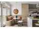 Cozy breakfast nook featuring custom banquette seating and natural light from outdoor access at 3916 E Brookhaven Ne Dr, Brookhaven, GA 30319
