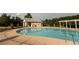 Community pool and amenity center with outdoor lounge areas for residents' enjoyment at 175 Orchard Ln, Covington, GA 30014