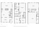 Floor plans showcasing basement, first and second floors of the house at 451 Tioram Se Ln, Smyrna, GA 30082