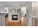 Bright living room with fireplace, arches, and hardwood floors at 451 Tioram Se Ln, Smyrna, GA 30082