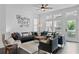 Bright living room with a ceiling fan, lots of natural light, and ample seating at 518 Hargrove Ln, Decatur, GA 30030