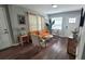 The bright living room is beautifully appointed with a contemporary design and decor at 462 Center Hill Ave, Atlanta, GA 30318