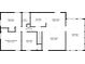 Floor plan highlighting layout with bedrooms, kitchen, living, sunroom and dining areas at 2849 Crescendo Dr, Atlanta, GA 30318