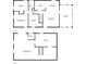 Floor plan featuring bedrooms, living room, kitchen, dining area, sunroom and basement at 2849 Crescendo Dr, Atlanta, GA 30318