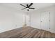 Bedroom with a ceiling fan and hardwood style floors at 2139 Logan Dr, Jonesboro, GA 30236