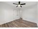 Bedroom with a ceiling fan and hardwood style floors at 2139 Logan Dr, Jonesboro, GA 30236