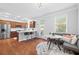 Modern kitchen with stainless steel appliances and a breakfast nook at 3690 Lambert Ne Ln, Atlanta, GA 30319