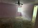 Bedroom with a window and peeling paint at 6649 Valley Hill Sw Dr, Mableton, GA 30126