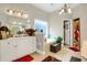 Bright bathroom with a large vanity, soaking tub, and decorative accents at 185 Beracah Sw Walk, Atlanta, GA 30331