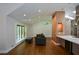 Bright living room featuring hardwood floors, large window with natural light, and comfortable modern furniture at 2116 Strasburg Ct, Atlanta, GA 30338
