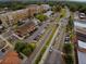 Aerial view of mixed use development including shops, apartments, roads and a rail line at 1003 River Plantation Dr, Woodstock, GA 30188