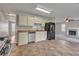 Kitchen with stainless steel appliances and plenty of cabinet space at 1138 School Side Dr, Lithonia, GA 30058