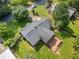 Expansive aerial view of the home's backyard featuring a large deck and mature landscaping at 3274 Ridgecrest Se Rd, Smyrna, GA 30080