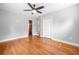Spacious bedroom with hardwood floors and closet at 3274 Ridgecrest Se Rd, Smyrna, GA 30080