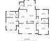 Detailed floor plan showcasing the layout of rooms and dimensions at 3274 Ridgecrest Se Rd, Smyrna, GA 30080