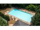 Enjoy the neighborhood with a swimming pool and plenty of lounge chairs at 3290 Cherry Oak Ln, Cumming, GA 30041