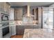 Stylish kitchen featuring stainless appliances, custom cabinetry, and granite countertops at 1065 Peachtree Ne St # 3505, Atlanta, GA 30309